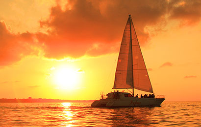 Yacht Sunset Sailing